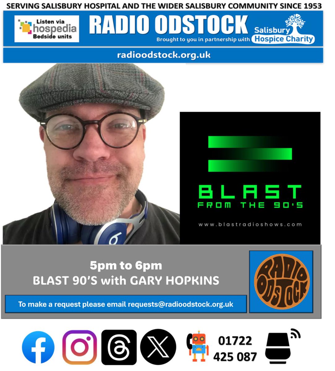 Another Blast from the Past at drive time as Gary brings us the 90s this time.
Listen from 5pm at radioodstock.org.uk
#salisbury #iow #blastfromthepast #90smusic