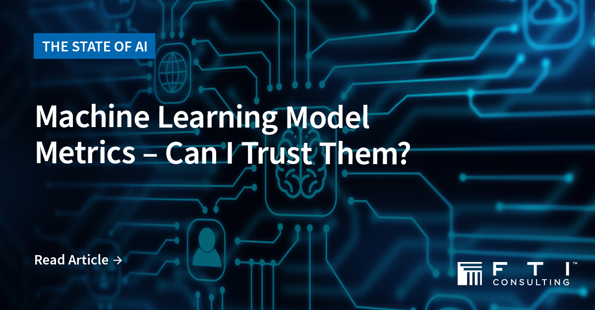 Often, if metrics appear too good to be true, they probably are. When it comes to trusting your #machinelearning model, testing and training are key. Learn more from our #AI and #datascience experts: bit.ly/3PZwPgs