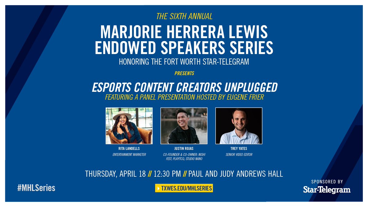 We are excited to have this event on our campus today! We hope to see everyone in the ballroom during free period today! #txwes #esports #gaming