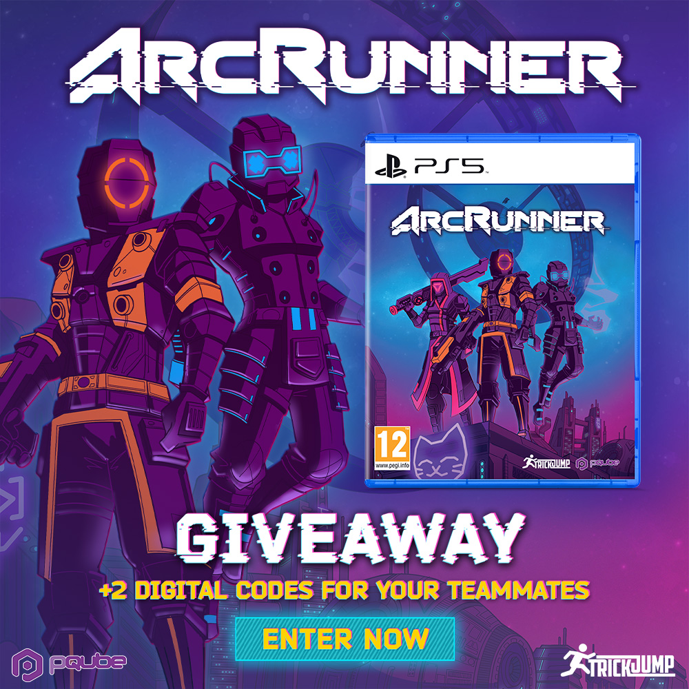 PQubeGames's tweet photo. ⭐🦾 ARCRUNNER GIVEAWAY 🦾⭐

Fancy some cyberpunk carnage? Enter our giveaway for a shot at winning: 

💿Your very own physical PlayStation 5 copy
AND
✨TWO digital codes to share with your mates!

ENTER NOW: https://t.co/75F9ynLObX 

@ArcRunner_Game https://t.co/9GQm38jTSl