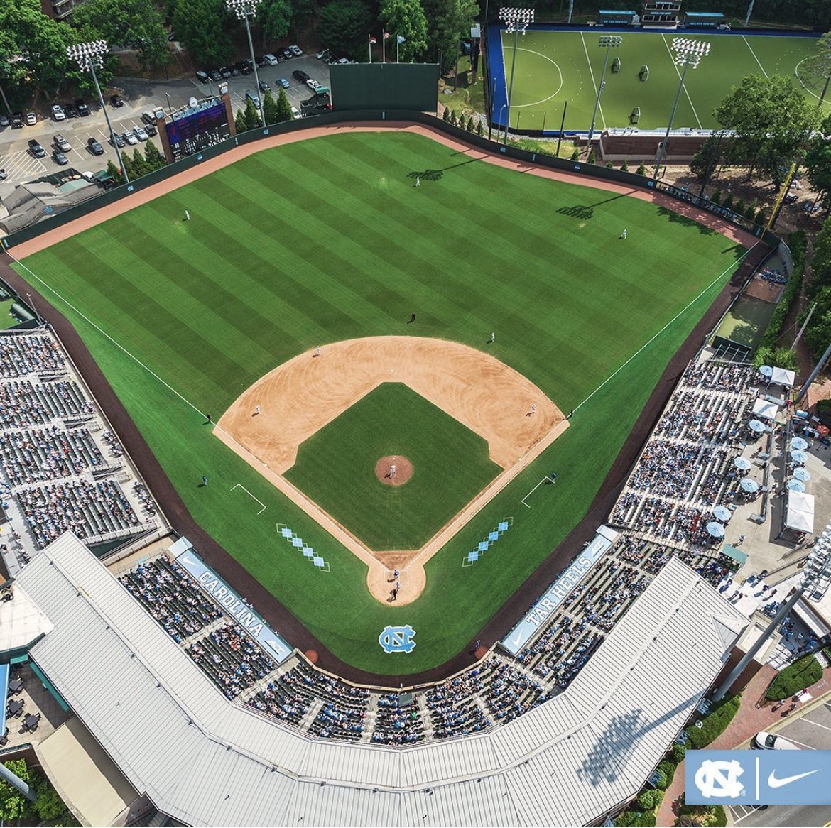 Bryson Field at Boshamer Stadium. North Carolina Tar Heels Baseball. Chapel Hill, North Carolina. #GoHeels @DiamondHeels @CoachForbes_UNC @GoHeels #carolina #unc Photo credit - @NelsonAerials