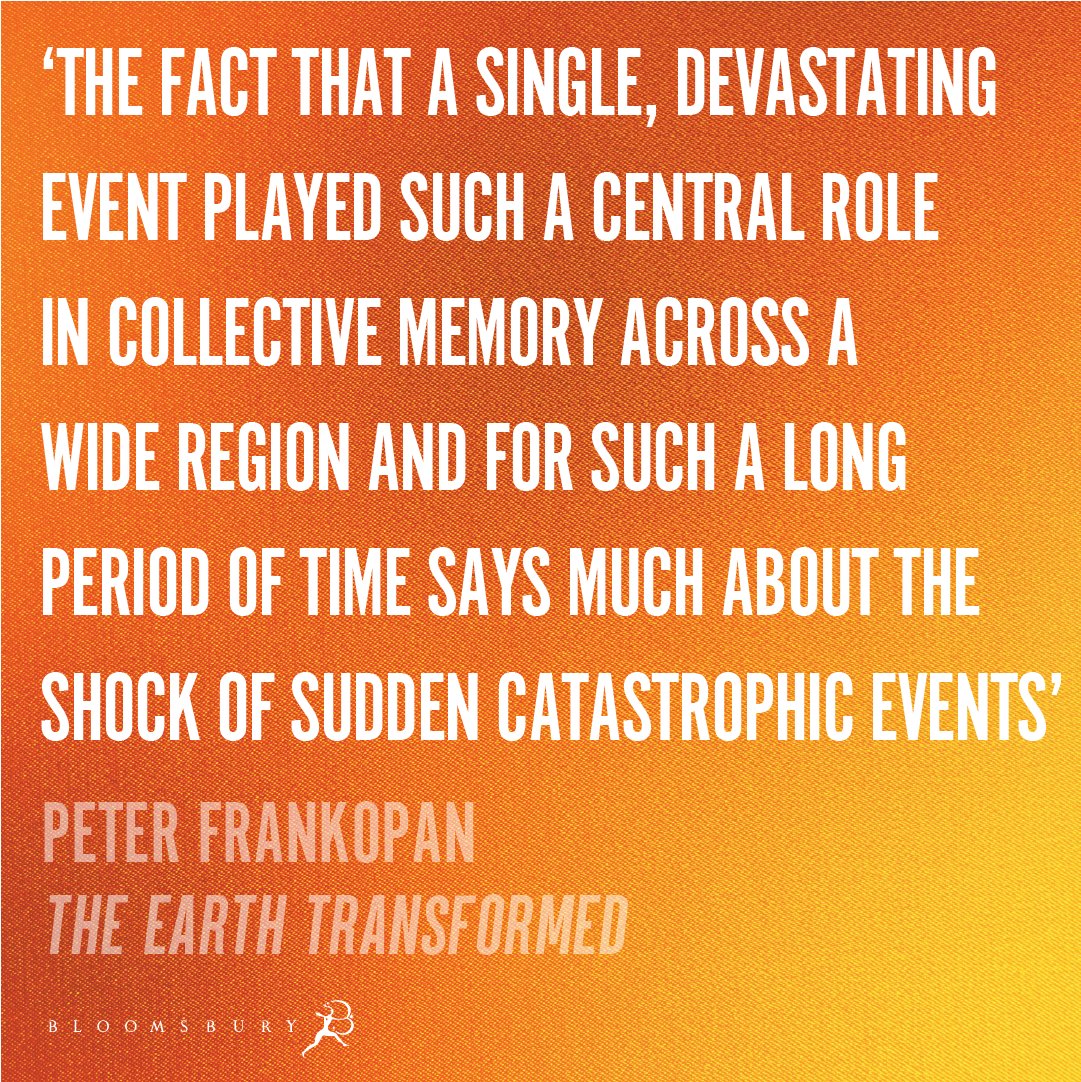 According to @peterfrankopan, descriptions of a giant flood appear in ancient Babylonian texts, the Egyptian Book of the Heavenly Cow and, perhaps most famously, in the Book of Genesis. All have one thing in common – they are depicted as divine punishment for human wickedness.