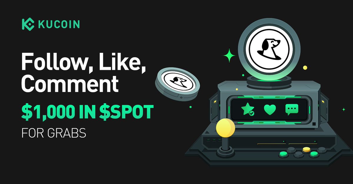 #Giveaway Time: Celebrate $SPOT listing on #KuCoin! To enter: 1️⃣Follow @kucoincom & @Defispot 2️⃣Like & Repost 3️⃣Comment ' $SPOT listed on #KuCoin ' + tag 2 friends 4️⃣Fill out: forms.gle/J89BR2R7W4i8CZ… 🎁 $1,000 in $SPOT for 100 winners ⏰ Ends at 13:00 April 21, 2024 (UTC)