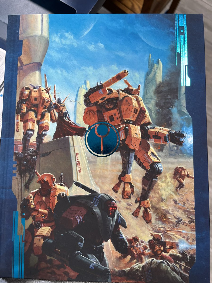 DerpicHerpicus's tweet photo. Late to post this but I love this cover for the Tau Codex.

Too much warhammer not enough time https://t.co/m3bmaYRsPz