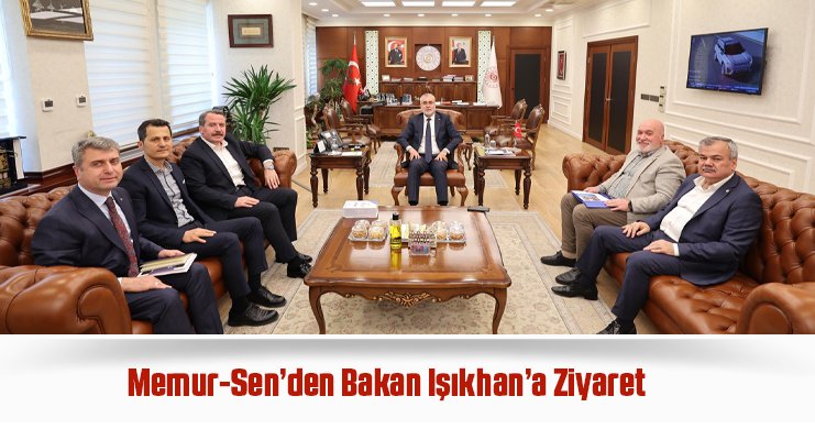 📌Memur-Sen’den Bakan Işıkhan’a Ziyaret Genel Başkanımız @_aliyalcin_ beraberindeki heyet ile birlikte Çalışma ve Sosyal Güvenlik Bakanı Vedat Işıkhan’ı ziyaret etti. Toplantıda; 7.Dönem Toplu Sözleşme’de hüküm altına alınan ve uygulanmasında aksaklıklar bulunan başta Koruyucu