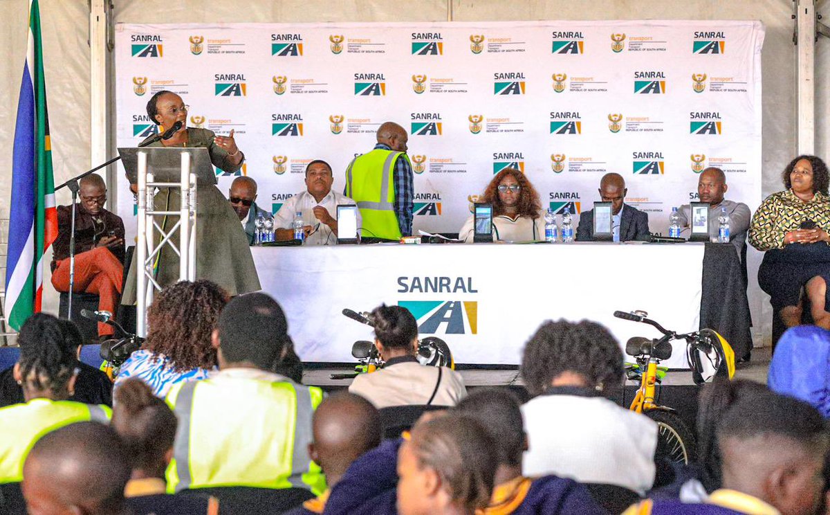 MINISTERIAL IMBIZO| A community engagement is currently taking place at Kwanokuthula Sports Ground in George which features the cycling safety education, career exhibition, and the distribution of Shova Kalula bicycles to learners from the local Municipality. #Siyasebenza