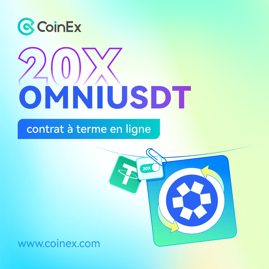 CoinexF's tweet image. Nous avons ajouté le contrat linéaire $OMNI/USDT, avec des options de levier allant de 1x à 20x pour répondre à vos stratégies de trading diversifiées. #CoinEx #futurestrading 

🤑👉coinex.com/fr/futures/omn…
Détails📖coinex.com/fr/announcemen…