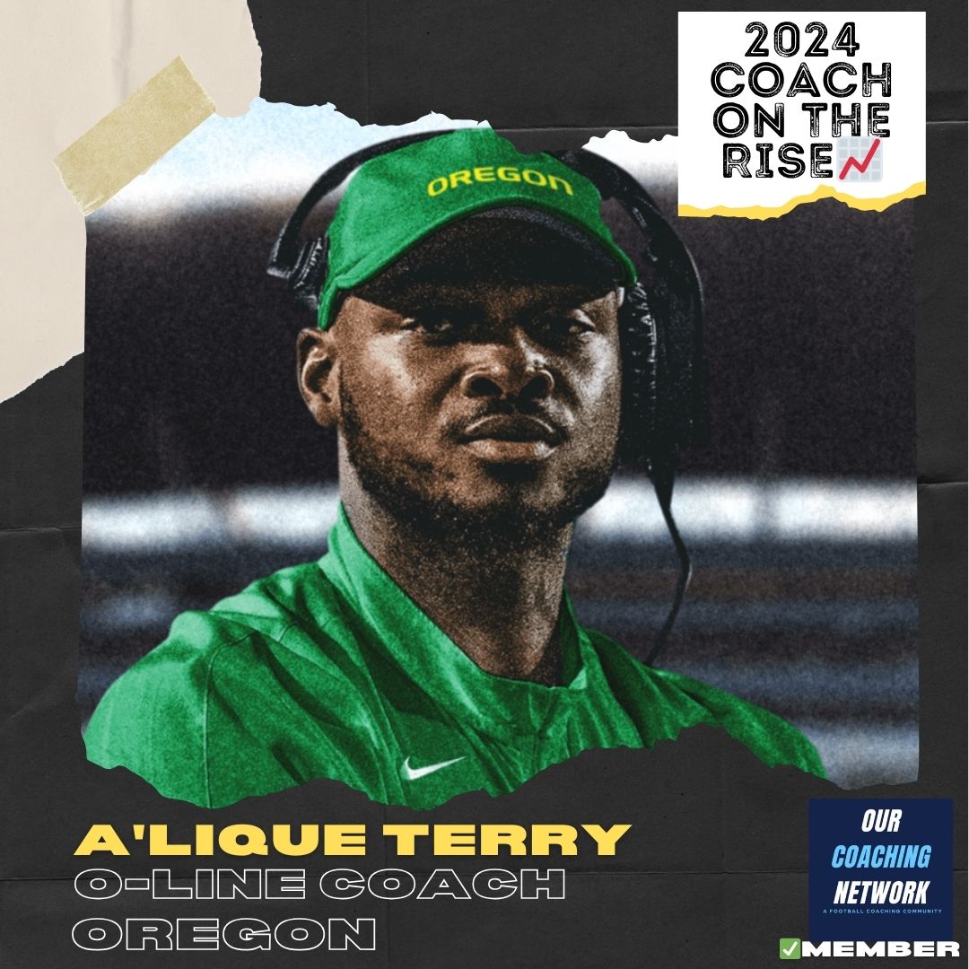 🏈P4 Coach on The Rise📈 @Oregonfootball Offensive Line Coach @105CoachTerry is one of the Top OL Coaches in CFB ✅ And he is a 2024 Our Coaching Network Top P4 Coach on the Rise📈 P4 Coach on The Rise🧵👇