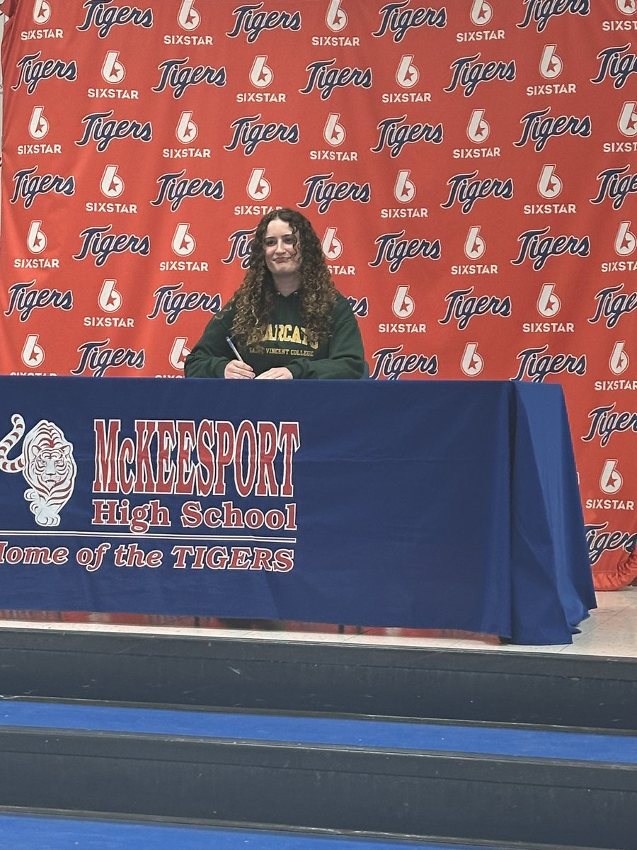 WanzoDr's tweet photo. Two of our Lady Tigers Basketball players had their signing day! Congratulations Brooke Evans and Madison Hertzler! Good luck at St. Vincent. #MASD #LadyTigersBasketball #Togetherwecan https://t.co/UV1yyY4Bx2