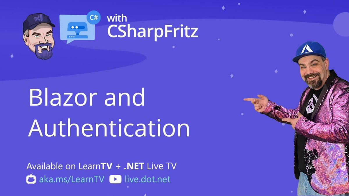 .@CSharpFritz is back with our next lesson on building an application with Blazor... And now it's time to add some Authentication features. Step through the basics of the new authentication model in Blazor. 🎥 msft.it/6019cA5YU