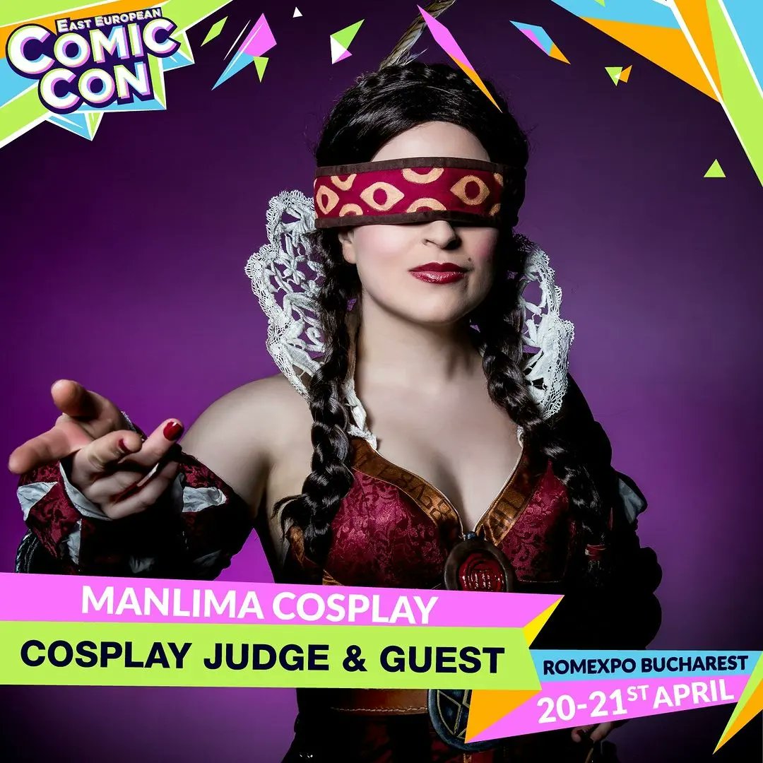 ManlimaCosplay's tweet photo. Pues este finde estaré como invitada cosplayer y juzgando el concurso en #easteuropeancomiccon en Rumanía!
Muchas ilusión, muchos nervios y muchas ganas 😊

#eecc2024 #comiccon #comicconromania https://t.co/eF0dm9ydAu