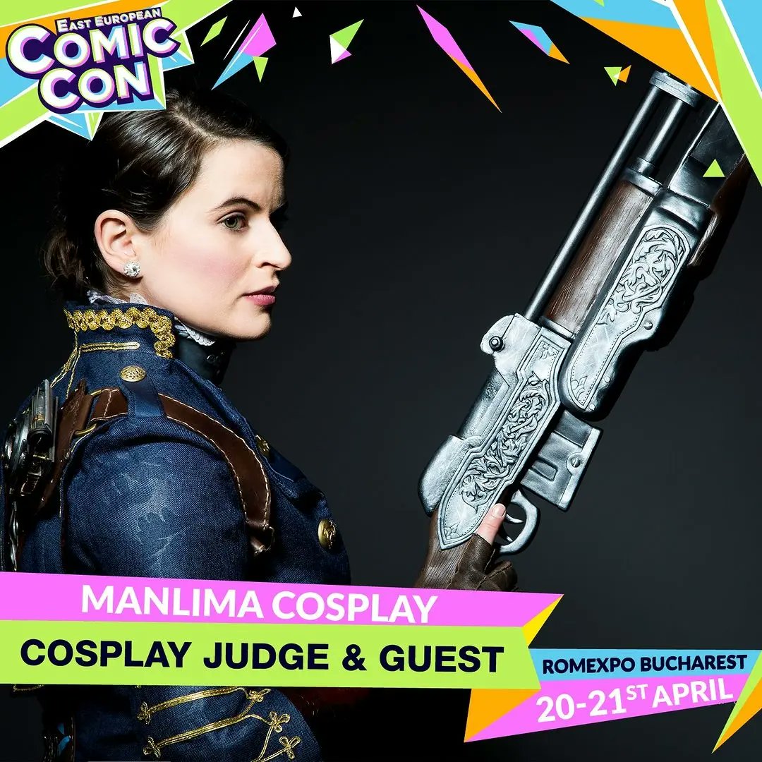 ManlimaCosplay's tweet photo. Pues este finde estaré como invitada cosplayer y juzgando el concurso en #easteuropeancomiccon en Rumanía!
Muchas ilusión, muchos nervios y muchas ganas 😊

#eecc2024 #comiccon #comicconromania https://t.co/eF0dm9ydAu