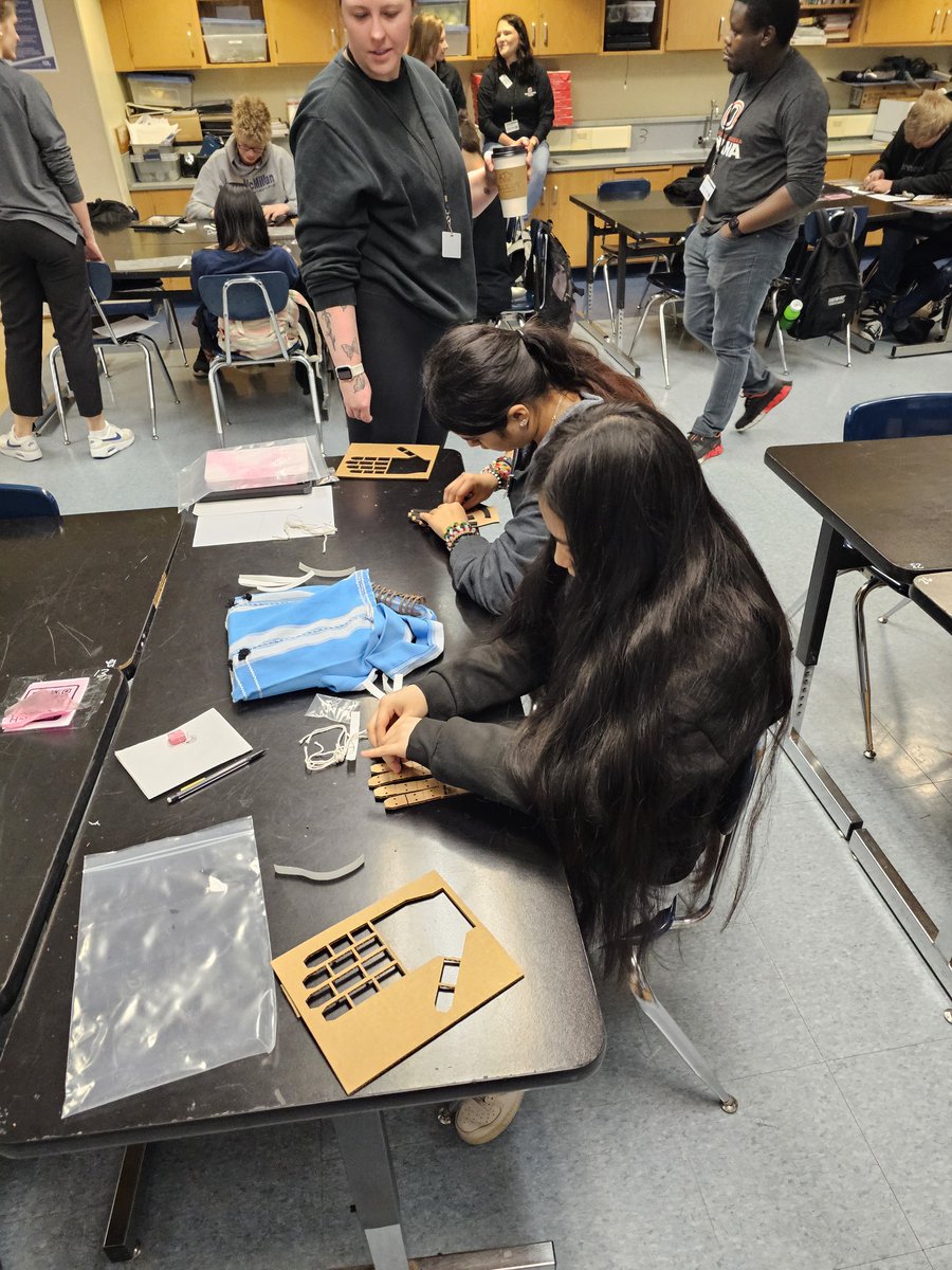 This week <a href="/UNOBiomechanics/">UNO Biomechanics</a> came in and worked with our students <a href="/OPS_McMillan/">OPS McMillan Middle</a> to learn about the engineering design process. They are working together through the <a href="/UNOmaha/">University of Nebraska at Omaha</a> service learning center. Can't wait till they come back and we work on the next step. <a href="/OmahaPubSchool/">Omaha Public Schools</a>