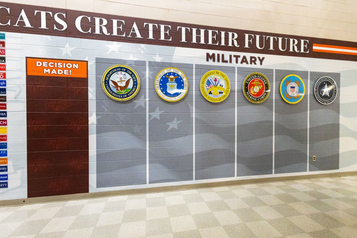 Excited to unveil our new mural, "Mountain View Wildcats Create Their Future," thanks to <a href="/SheehyToyotaST/">Sheehy Toyota of Stafford</a>! Reflecting Goal 1: meaningful post-graduation outcomes. Let's empower <a href="/MV_Wildcats/">Mountain View High</a> to succeed! #WildcatsCreateTheirFuture #SheehyToyotaSponsorship #ElevateStafford