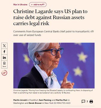 SCREW the European Central Bank

“… breaking international law???”

1. Starting an unprovoked genocidal war is ok?

2. Destroying hospitals, schools and homes while killing civilians is ok?

3. Destroying power plants, dams and cutting off shipping routes was ok?

#MOG8