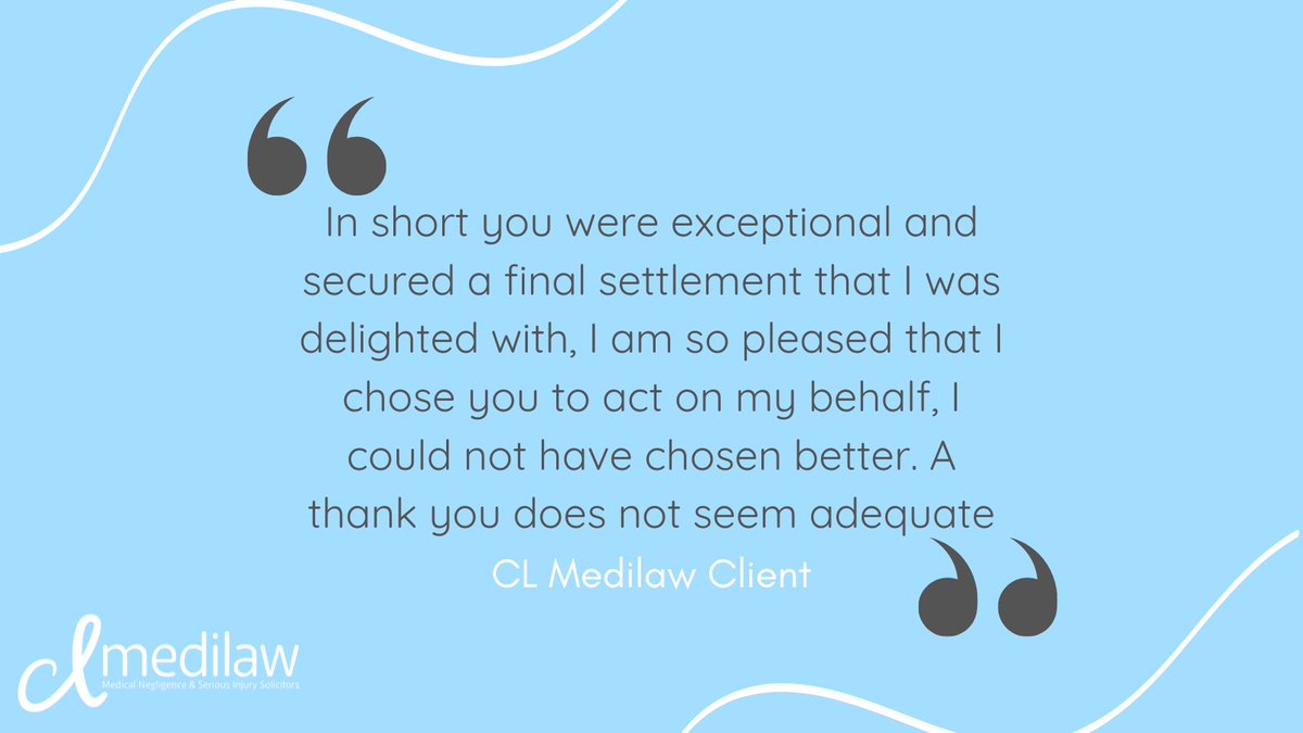 Achieving a settlement following an injury can help alleviate huge financial burden, benefiting the lives of our clients in countless other ways.

If you think you have a claim, get in touch with our friendly team 👉 clmedilaw.co.uk

#MedicalNegligence #PersonalInjury