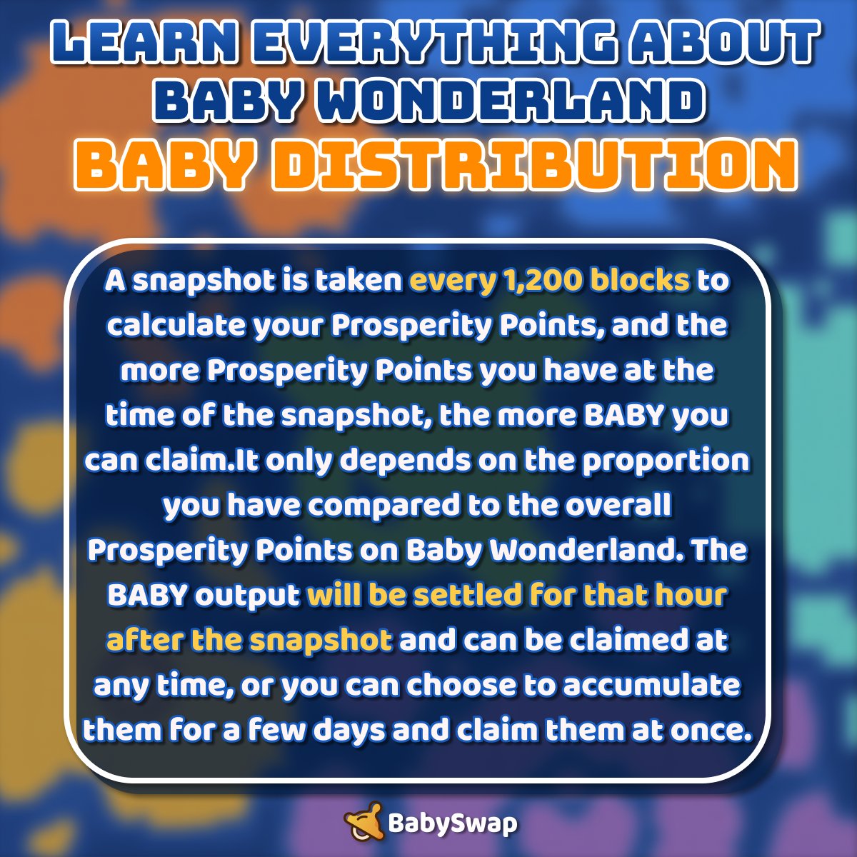 Would you like to explore the secrets of earning wealth within #BabyWonderland? 🤩 Key Points 1/ $BABY income from Land is calculated hourly 2/ The higher the Prosperity Points, the greater the outputs 3/ 8 BABY/block out of the total for Land Join Baby to be #crypto rich! 🤑