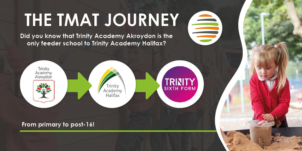 Discover the Trinity MAT #Halifax Journey ✈️🌤️ Our Ofsted good Primary academy, @TrinityAcadA, is the only feeder school to the Ofsted outstanding @TrinityAcademyH 🎟️🏆🙌 Our Trinity MAT schools also make excellent foundations for our Ofsted outstanding Sixth Form @TrinityTSFA 🤩