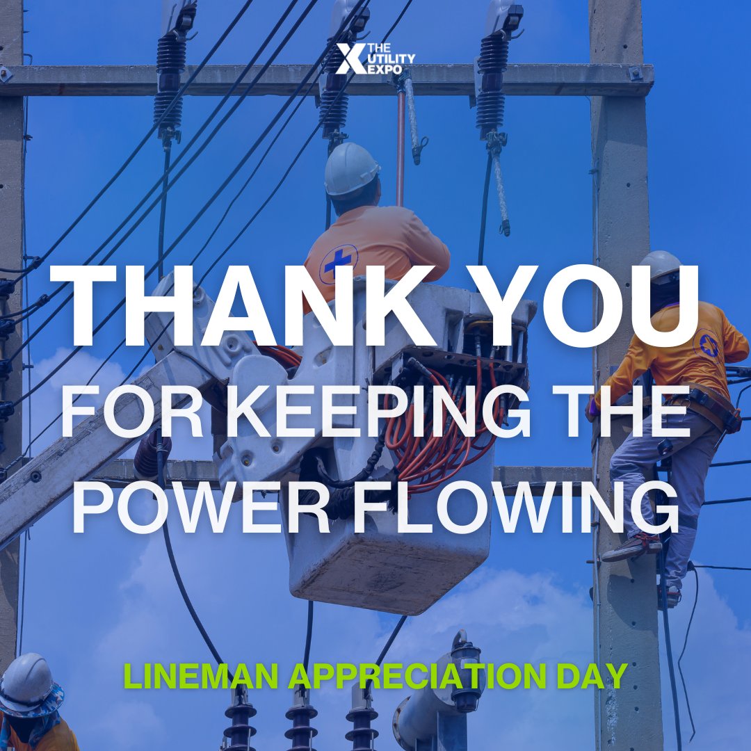 Today and everyday you keep the power flowing to our homes, businesses, and schools. In good weather and in bad weather. THANK YOU, we appreciate your hard work and dedication 👏 💙 #thankalineman #linemanappreciationday