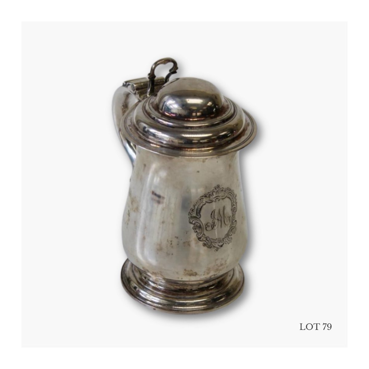 ⭐️COMING UP⭐️ In our 24th April Auction! Browse & Bid 👉 hansonslive.hansonsauctioneers.co.uk/m/view-auction… #auction #sterlingsilver #antique #GeorgeIII #tankard #charmbracelet #gold #art #painting #oiloncanvas #fineart #french #belgian #19thcentury #gun #collectibles #collectorsitem #rarefinds