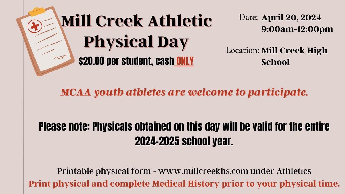 Come out & get your physical on Saturday!
