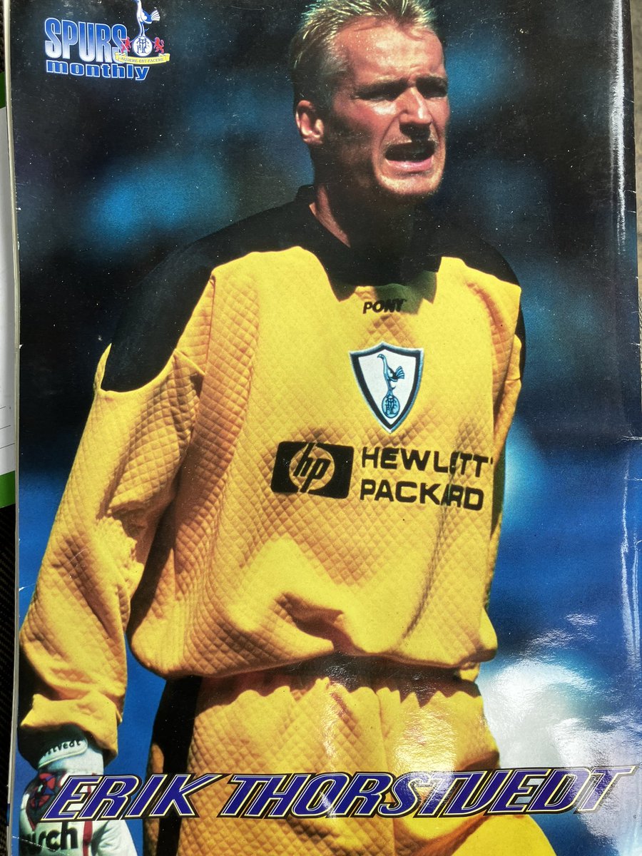 What a legend this man was! 🧤 First name I ever had put on the back of a football shirt! Bet that wasn’t cheap back in the day! 🤦🏼‍♂️🤣 #TheKitman 👕 #Thorstvedt #EricThorstvedt #SpursMonthly #COYS #GKUnion