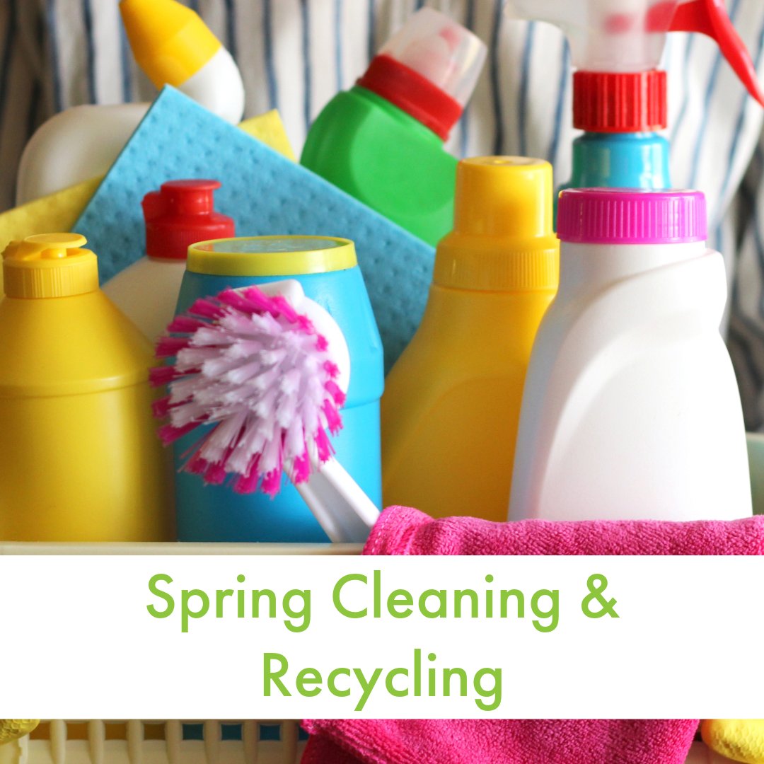 Have you tackled your spring cleaning yet? 🌷 Maybe you're wondering what to when you empty your bottles of surface spray, polish, bleach and detergent? Great news! They can be recycled! Simply rinse them out, pop any lids back on and stick them in your recycling bin.