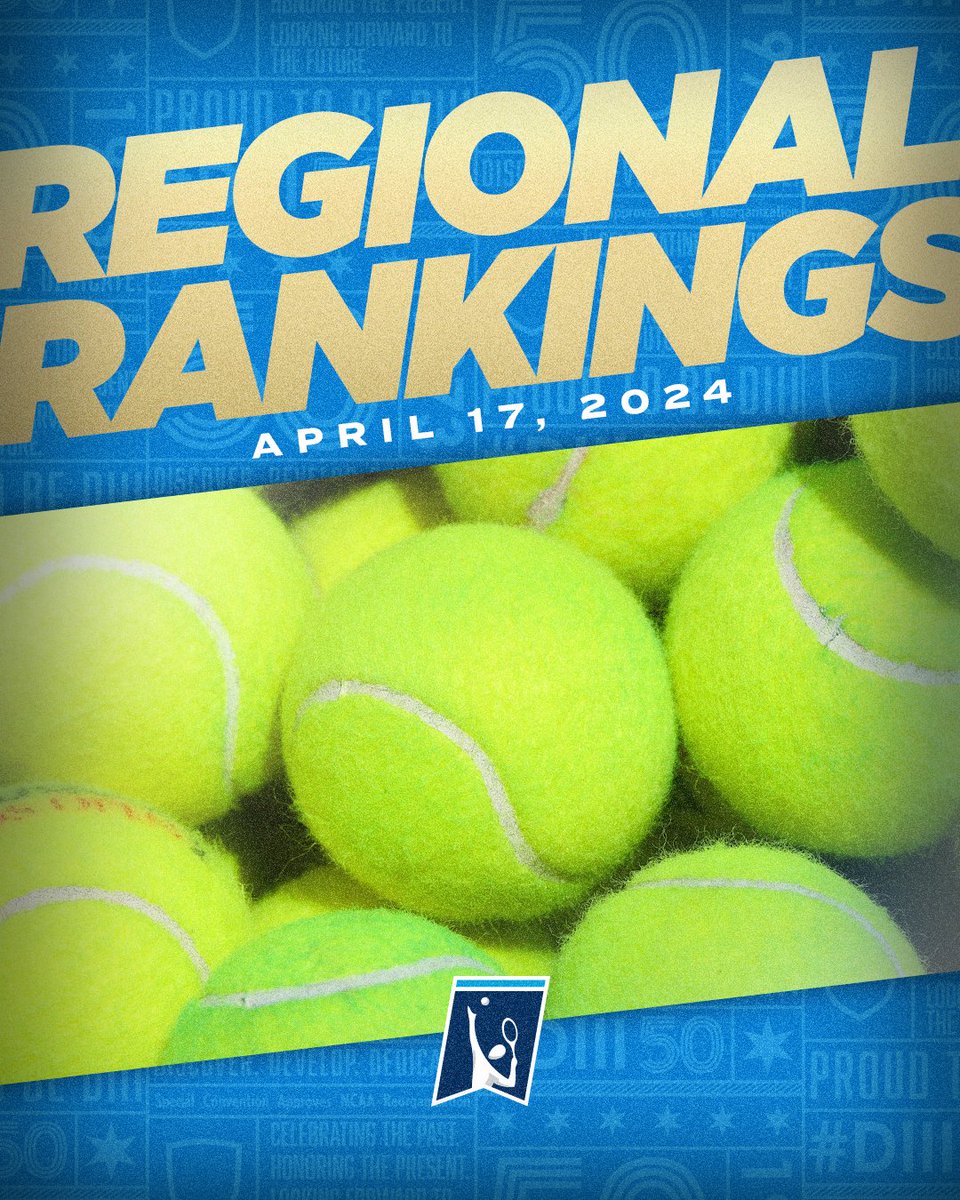 Regional Rankings 🎾 Men's #D3tennis This first ranking is listed in alphabetical order. 🔗 on.ncaa.com/D3MTrank #WhyD3