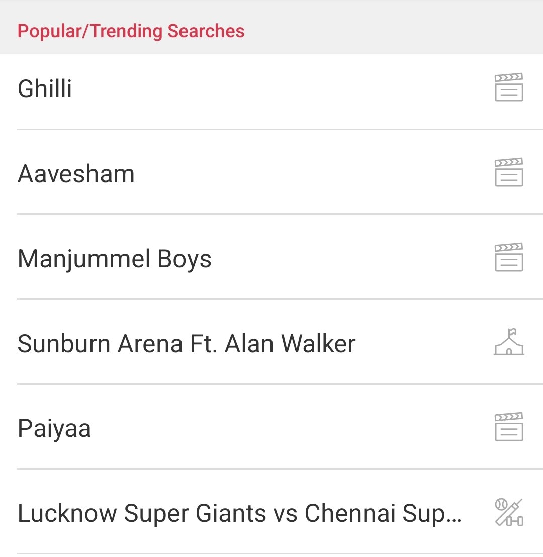 Almost 22K Tickets booked and also trending in @bookmyshow #Ghilli