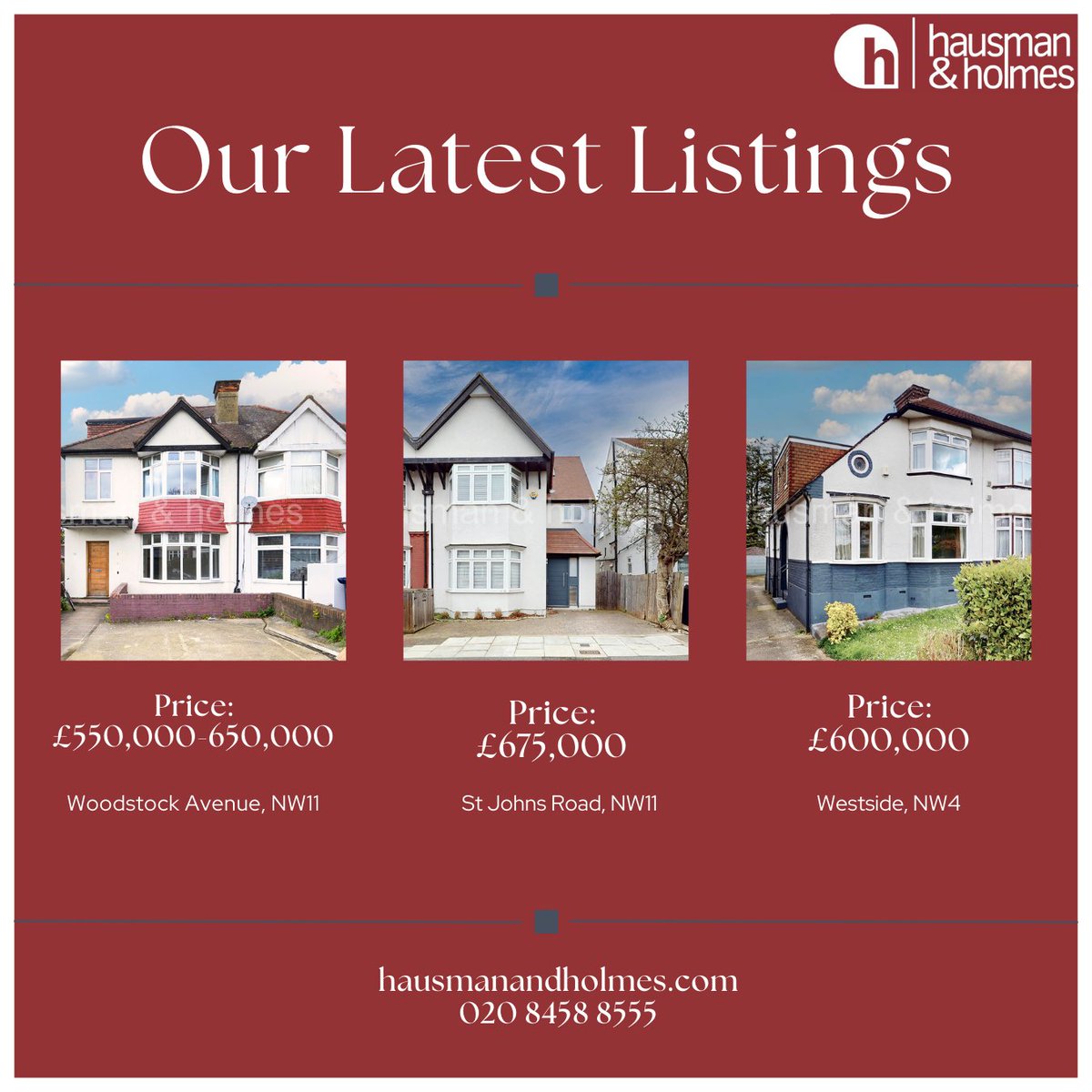 🏡 Check out our latest listings!
Don't miss out on these fantastic opportunities! Contact us today for more information and to schedule a viewing. 📞✨ #NewListings #GoldersGreen #LuxuryLiving #hausmanandholmes #property #estateagents #forsale #househunting #investmentproperty