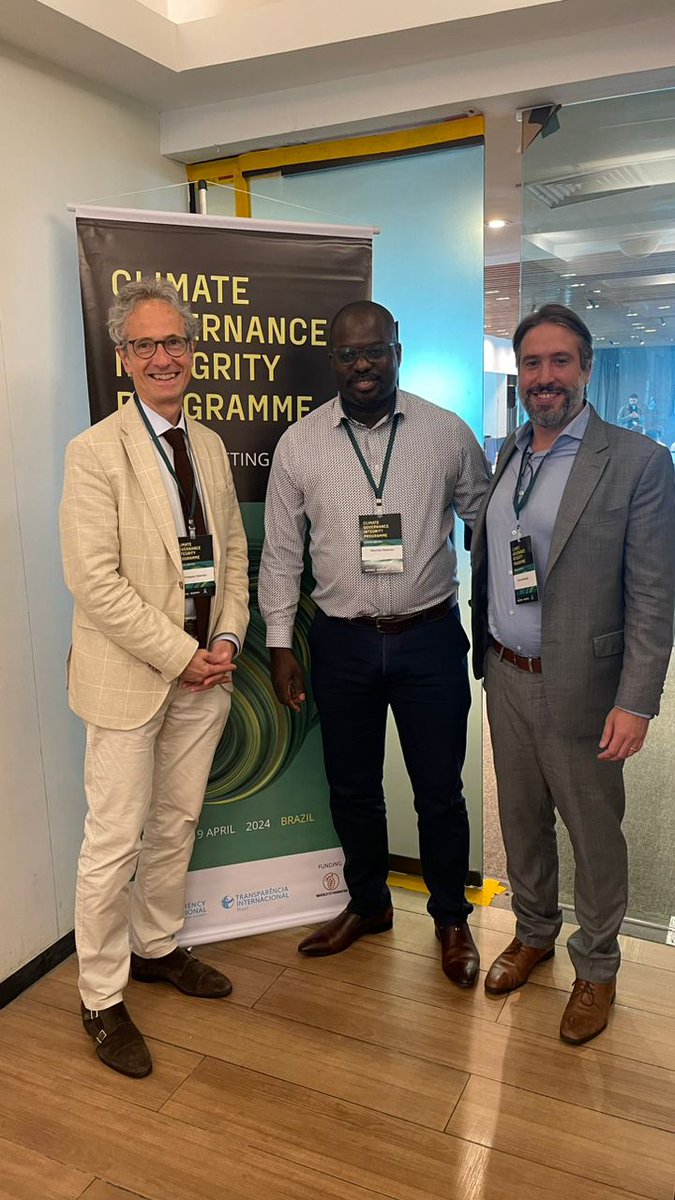 Our Executive Director Mr. @mknyambe is in Rio de Janeiro, Brazil this week, attending the annual meeting of the Climate Governance Integrity global programme (CGIP). (Thread 🧵➡️)