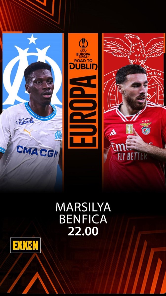 🔥 UEFA Avrupa Ligi / Çeyrek Final - 2. Maç ⚽ Marsilya 🆚 Benfica ⏰ 22:00 💻📱 EXXEN 🎙 @batuhan_engin_