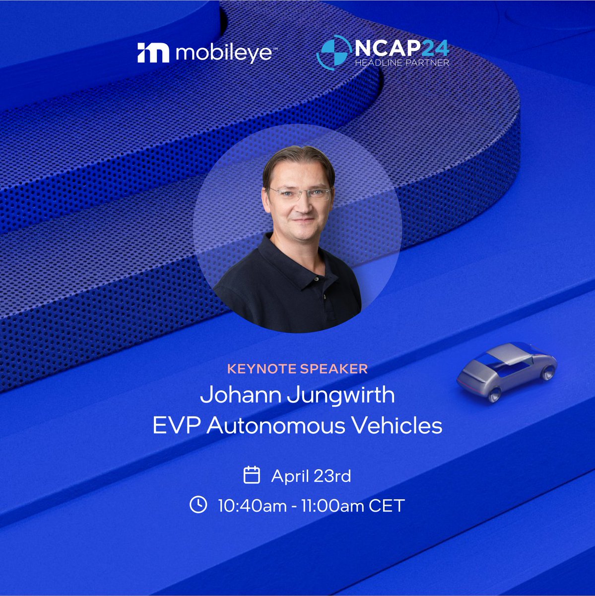 Join us next week in Munich at the inaugural #NCAP24! As the Headline Partner of the @GlobalNCAP World Congress, we are excited to be delivering the opening keynote speech by @JohannJungwirth. On the 2nd day of the event, our Senior Director of ADAS Business Development, Yoni…