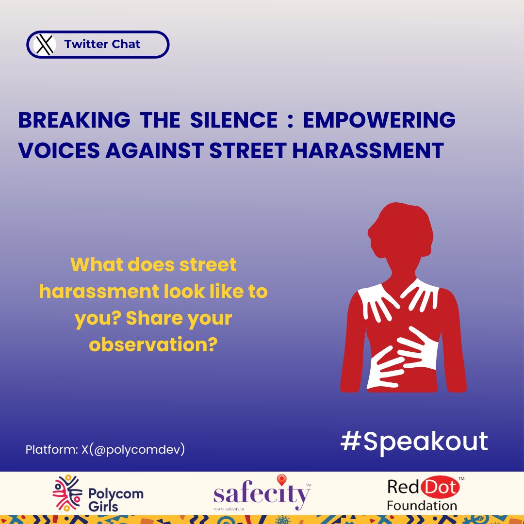 Q1. What does street harassment look like to you? Share your observation? #Speakout #StopStreetHarassment #Polycomspeaks #Gpende #AntiSHWeek2024