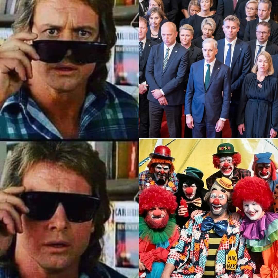 piscesgutt's tweet image. #stortinget #regjeringen #clownworld
