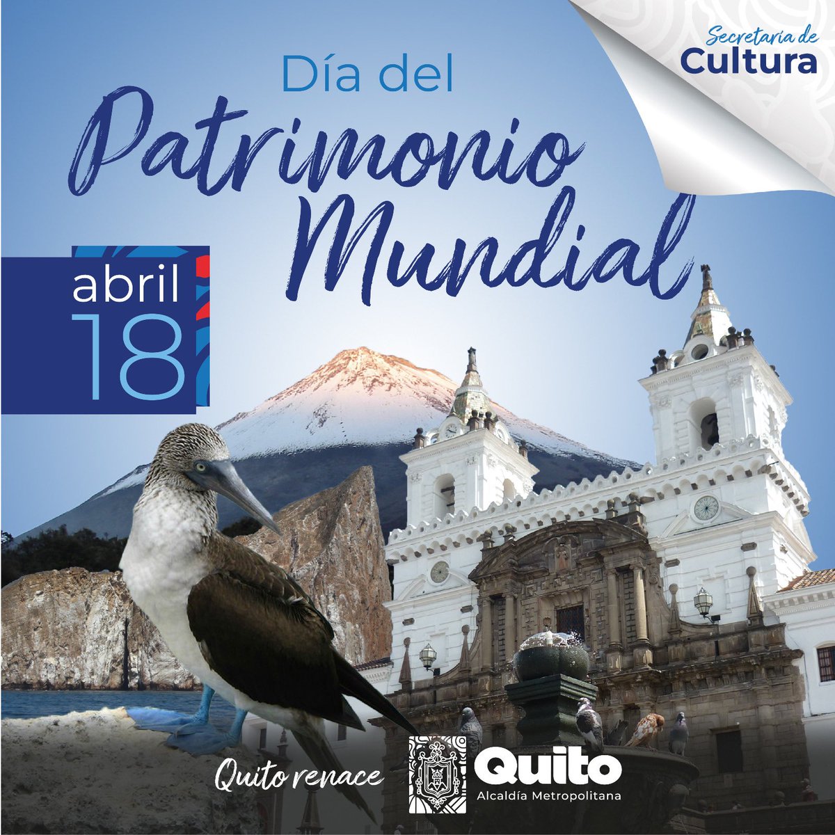 🔰 #QuitoConCultura | En el Día Del del Patrimonio Mundial, reflexionamos sobre la fragilidad de nuestro legado cultural y nos comprometemos a su preservación,por una #CulturaViva. Cuidemos y valoricemos nuestras raíces, protegiendo lo que nos define como sociedad. 
#QuitoRenace