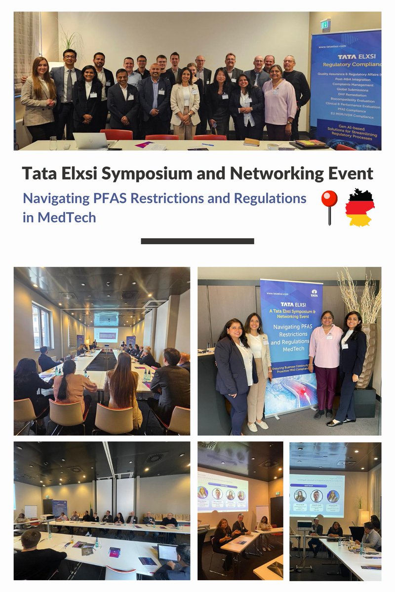 Thank you to all participants for contributing to meaningful conversations and making the Tata Elxsi symposium and networking event on 'Navigating PFAS Restrictions and Regulations in MedTech' as success in Tuttlingen, Germany.

#pfas #medtech #medicaldevice #pfascompliance