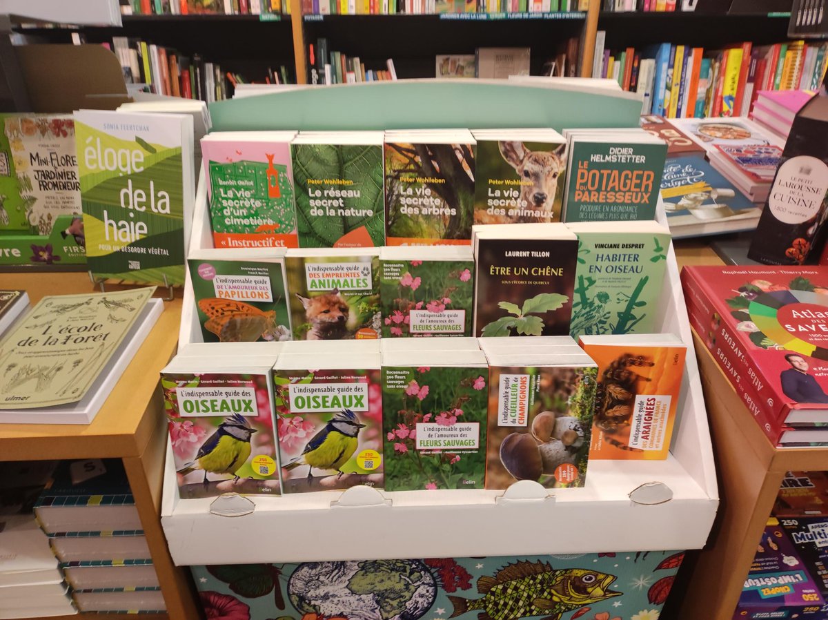 Une belle mise en avant des ouvrages nature dans une librairie à Angers❤️ #operationnature