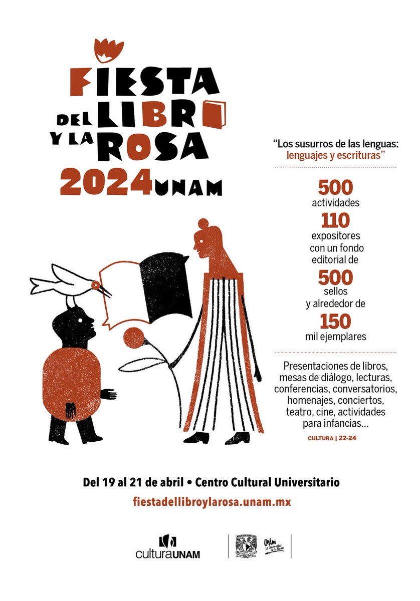 #FiestaLibroyRosa UNAM 2024. #Contraportada @Gaceta_UNAM > bit.ly/448JUtx