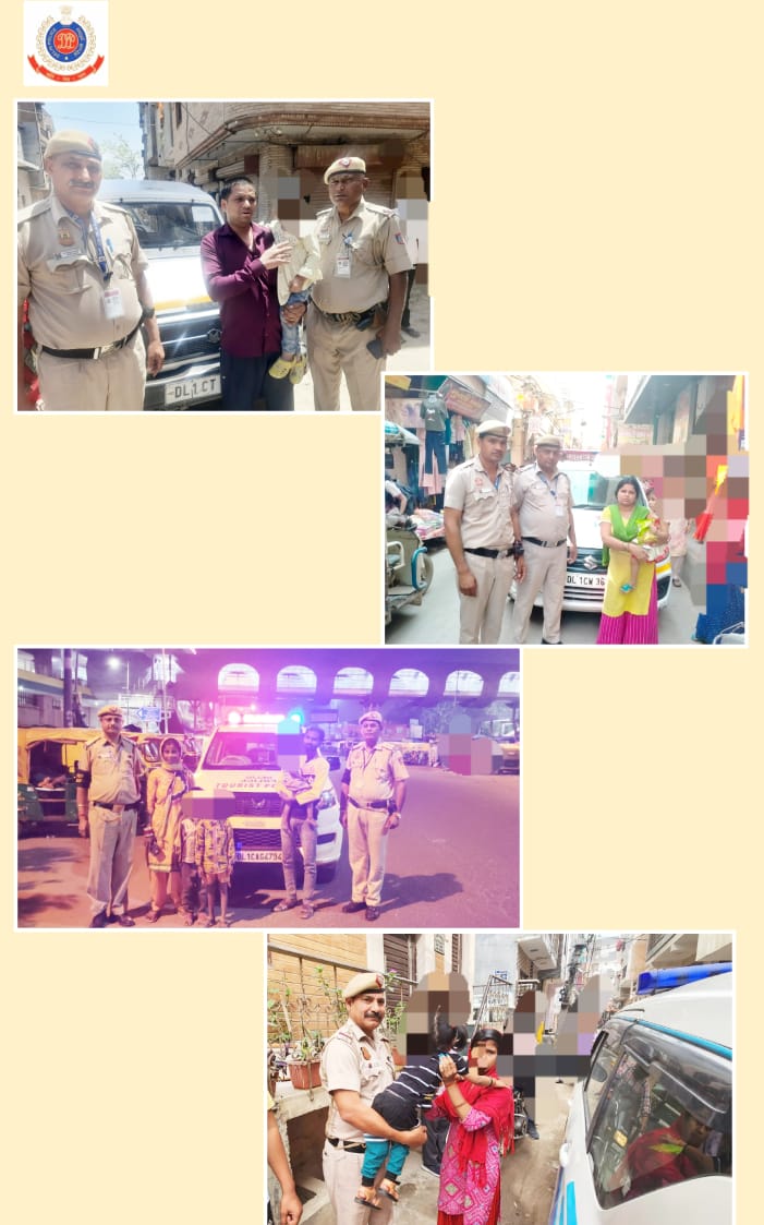 #Delhi #Police #PCR personnel reunited four #missing #children with their families. Not only brought smile to the families back but averted probable mishaps also.
#OperationMilap
#DelhiPoliceUpdates
#PCRUpdates
@DelhiPolice 
@CPDelhi