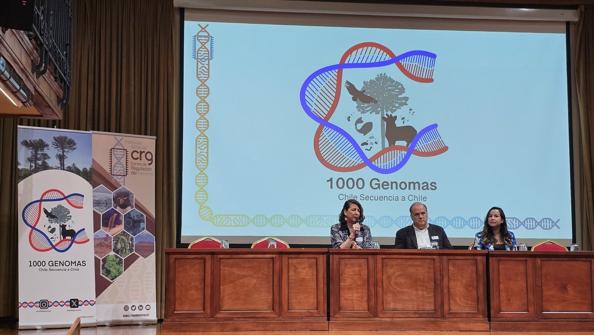 🧬@1000genomascl es un proyecto del @mileniocrg que busca salvaguardar el futuro de la biodiversidad genómica en Chile En @ucatolica se llevó a cabo su lanzamiento y contó con nuestra investigadora @MilenioBASE y directora alterna @mileniocrg, Dra. Juliana Vianna