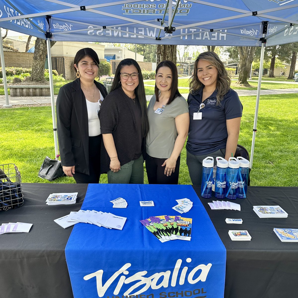Excited to be at the @COSGiant Careers in Education Expo with our recruitment team, seeking passionate individuals to help shape the future of our community. Join our team! vusd.org/careers #IamVUSD
