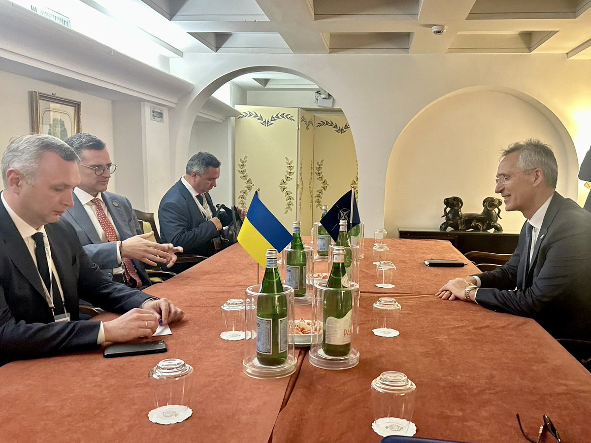 I met with @JensStoltenberg to thank him and NATO allies for their support and urge swift action to protect Ukrainians from Russian air terror. I am grateful to the Secretary General for making every effort to cover our urgent need to get more “Patriot” systems and missiles. I…