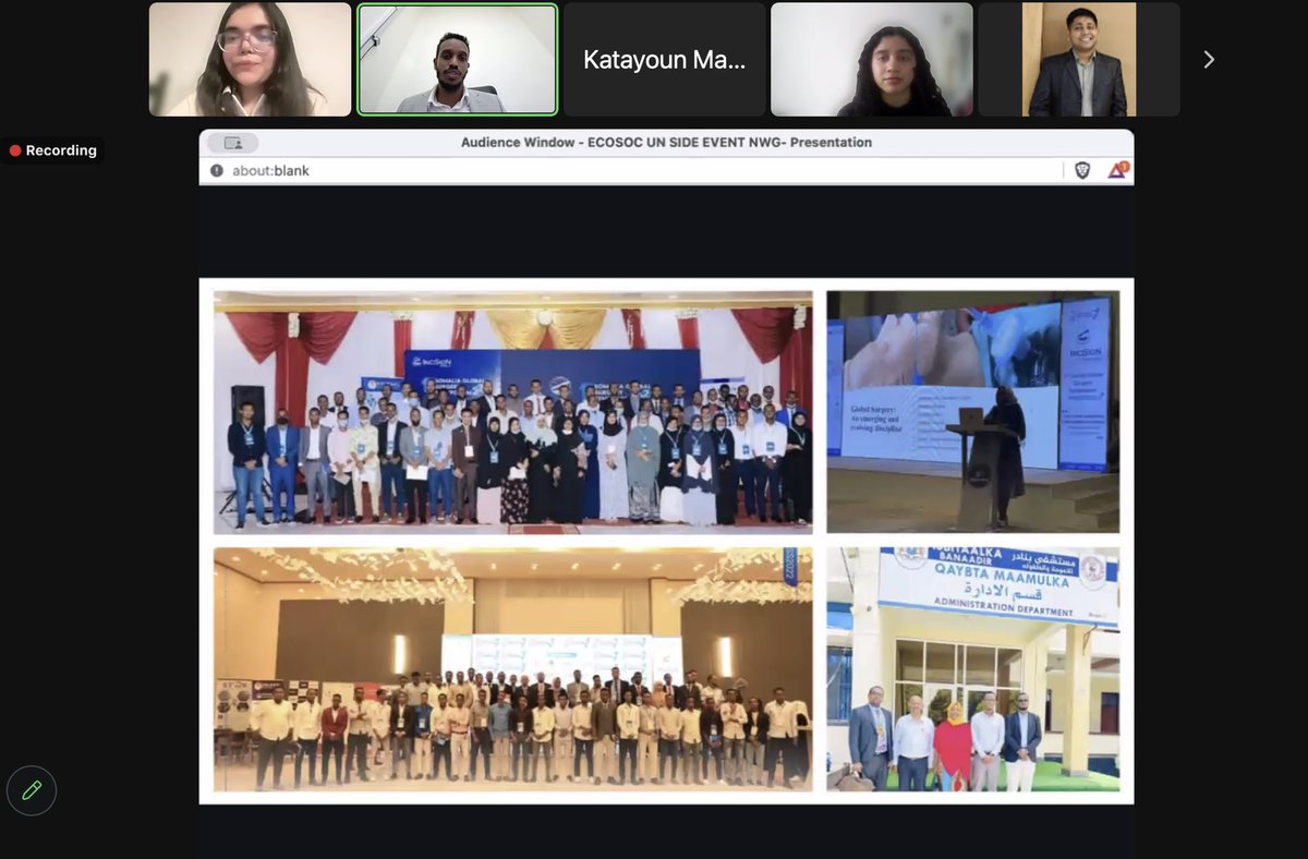 Impressive & inspiring efforts in #GlobalSurgery Advocacy, Education & Research presented by @InciSioNGlobal National Working Groups at #ECOSOC #Youth2030! #TheFutureOfTheOR is bright indeed! #GlobalSurgery 
@InciSioNUK @InciSioN_UA @InciSioNBangla1 @IncisionSomalia @UNECOSOC