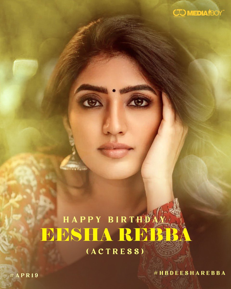 Team @CtcMediaboy wishes happy birthday to an alluring actress @YoursEesha #EeshaRebba #HBDEeshaRebba 👍🎂 Enjoy your special day.