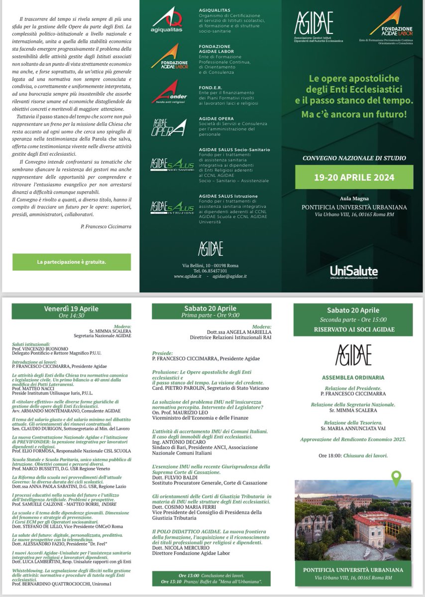 archivioenti's tweet photo. Convegno Agidae domani 19 20 Aprile 2024 @OfficeOfSenPie @NICOLAMERCURIO3 @ClaudioDurigon @fulvio_baldi @MaurizioLeo6 @AvvZarrillo @Fond_ER https://t.co/3zyjP8PAKV