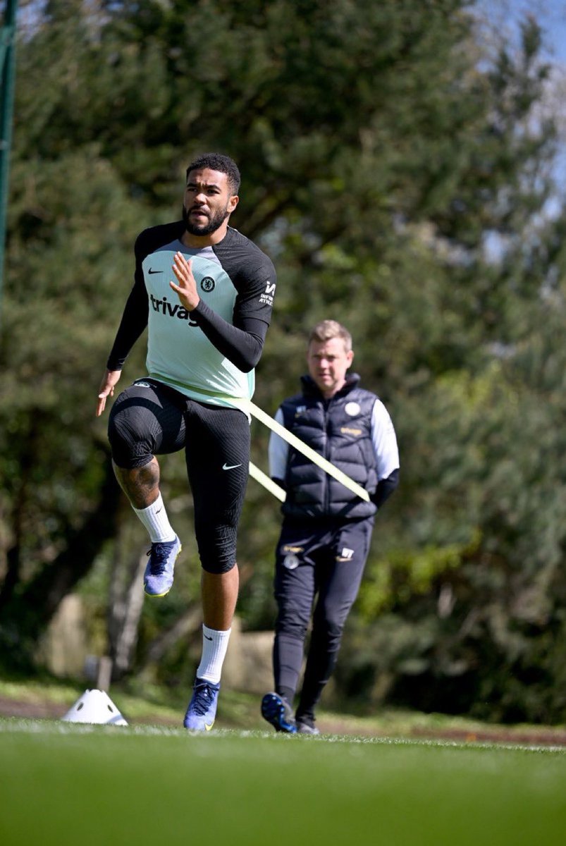 Reece James is back in training 💙🏃‍♂️