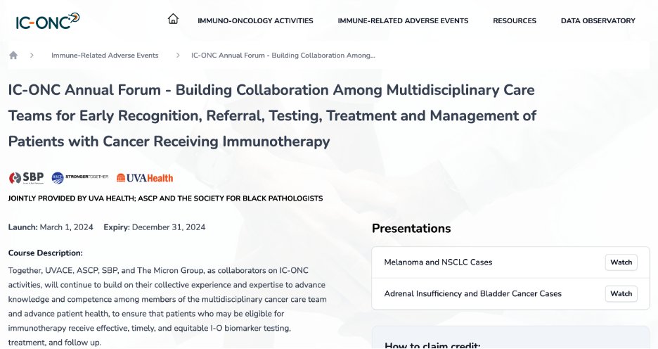 IC_ONC's tweet photo. NEW CME ACTIVITY! 2 Multidisciplinary tumor boards discuss patient cases in melanoma, NSCLC, bladder &amp; renal cell cancers.  Strategies for ensuring patients receiving immunotherapy receive effective, timely, equitable biomarker testing, dx, tx &amp; followup. https://t.co/yRMnmPMBen https://t.co/Ea8DjKbr76