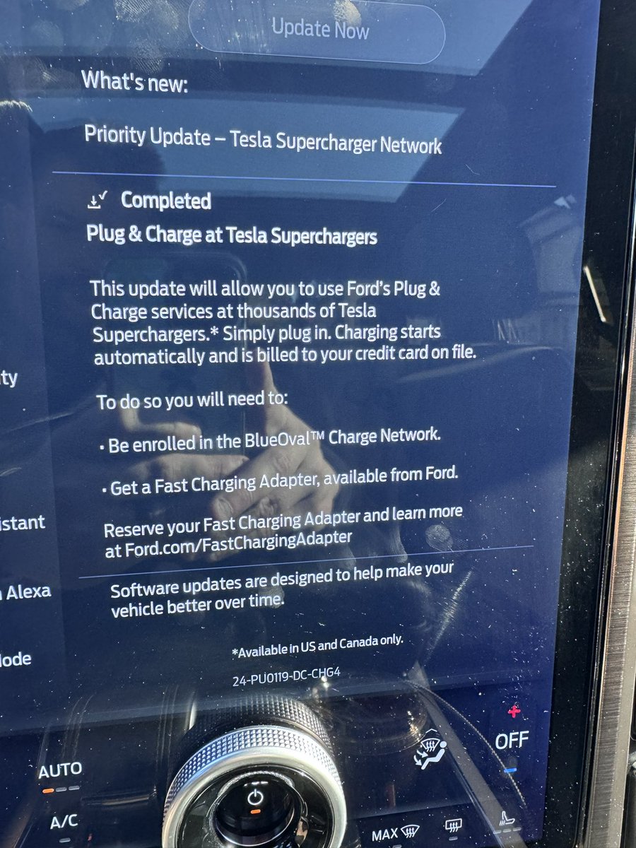 Oh yeah! @Ford did it. Once I get the adapter I will be able to charge my lightning at thousands of additional chargers across the US. Plug & Charge makes it easy too…literally plug it in and ford takes care of the rest. My lightning is already better than from when I got it.