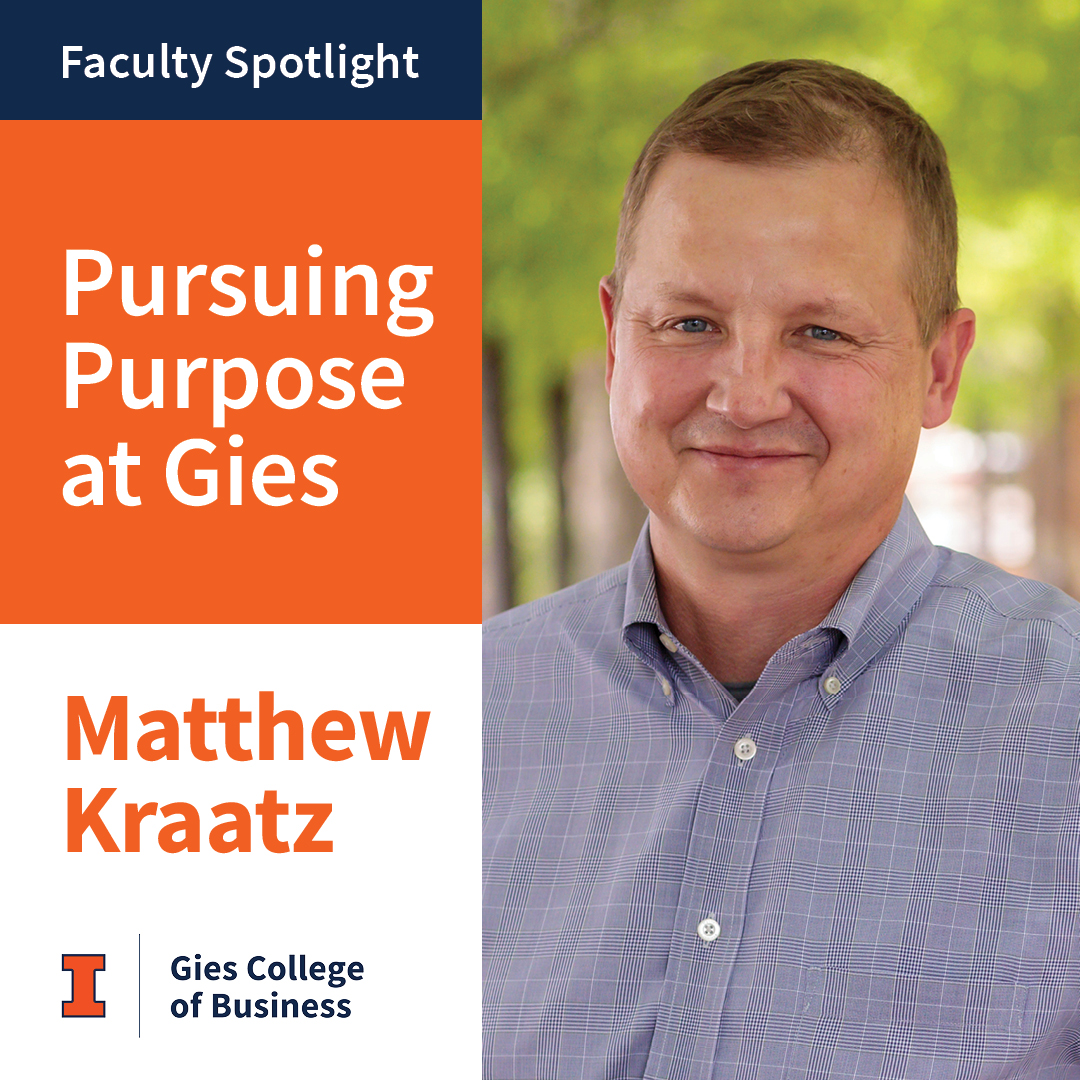 “I think deeply about questions that are difficult and important (for organizations and the people who inhabit them),” Matthew says. “I encourage students to do the same thing.” Learn More About Matthew Here: bit.ly/3TRDUk7 @giesbusiness #WeAreGies